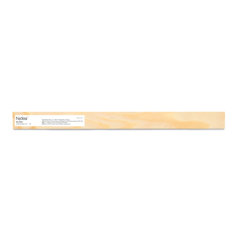 WESLEY 30. Righello in legno di pino con scala graduatada 30 cm