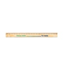 WESLEY 30. Righello in legno di pino con scala graduatada 30 cm