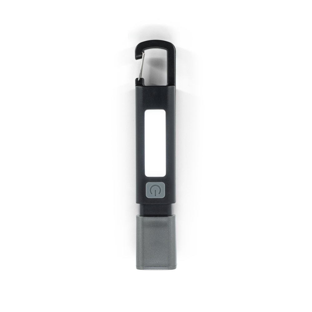 WIGGINS. Torcia in ABS, con una luce LED da 2 W (53 lumen) nella parte anteriore e una luce COB (53 lumen) nella parte superiore