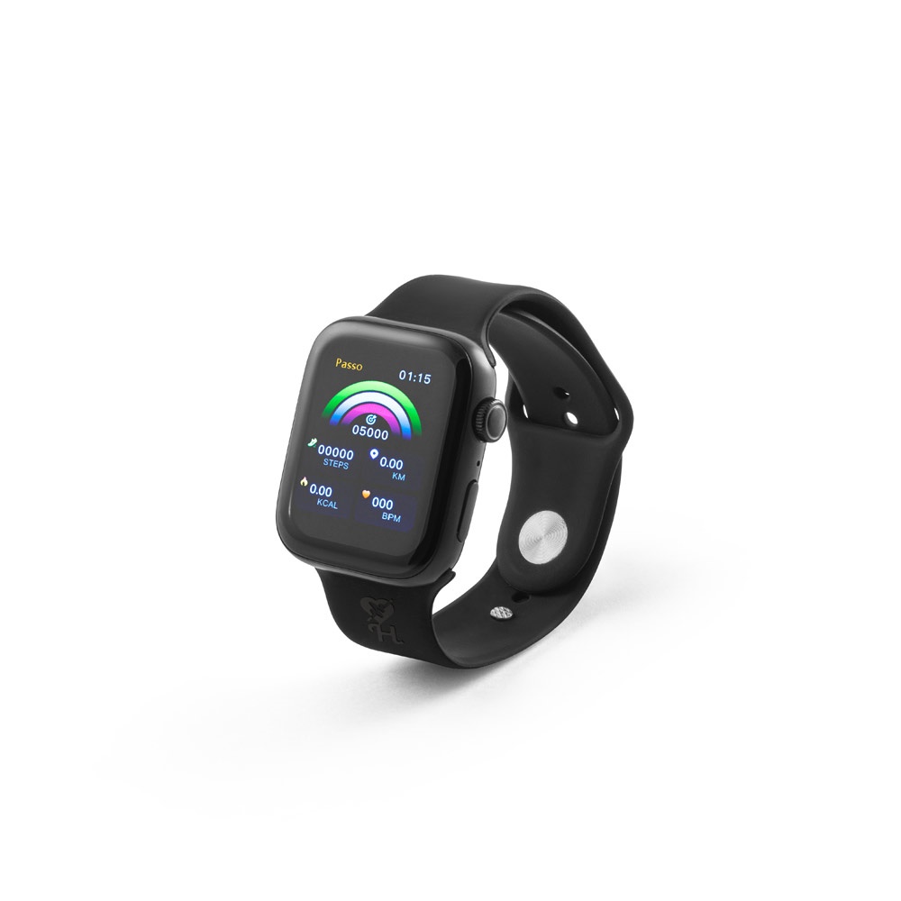 WILES. Smartwatch con schermo da 1.85", IPX4, autonomia di 3 giorni e cinturino in silicone