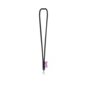 WISBECH. SET Lanyard TUBE Long (Ø 7 mm) con moschettone a leva da 9 mm e chiusura di sicurezza da Ø 7 mm