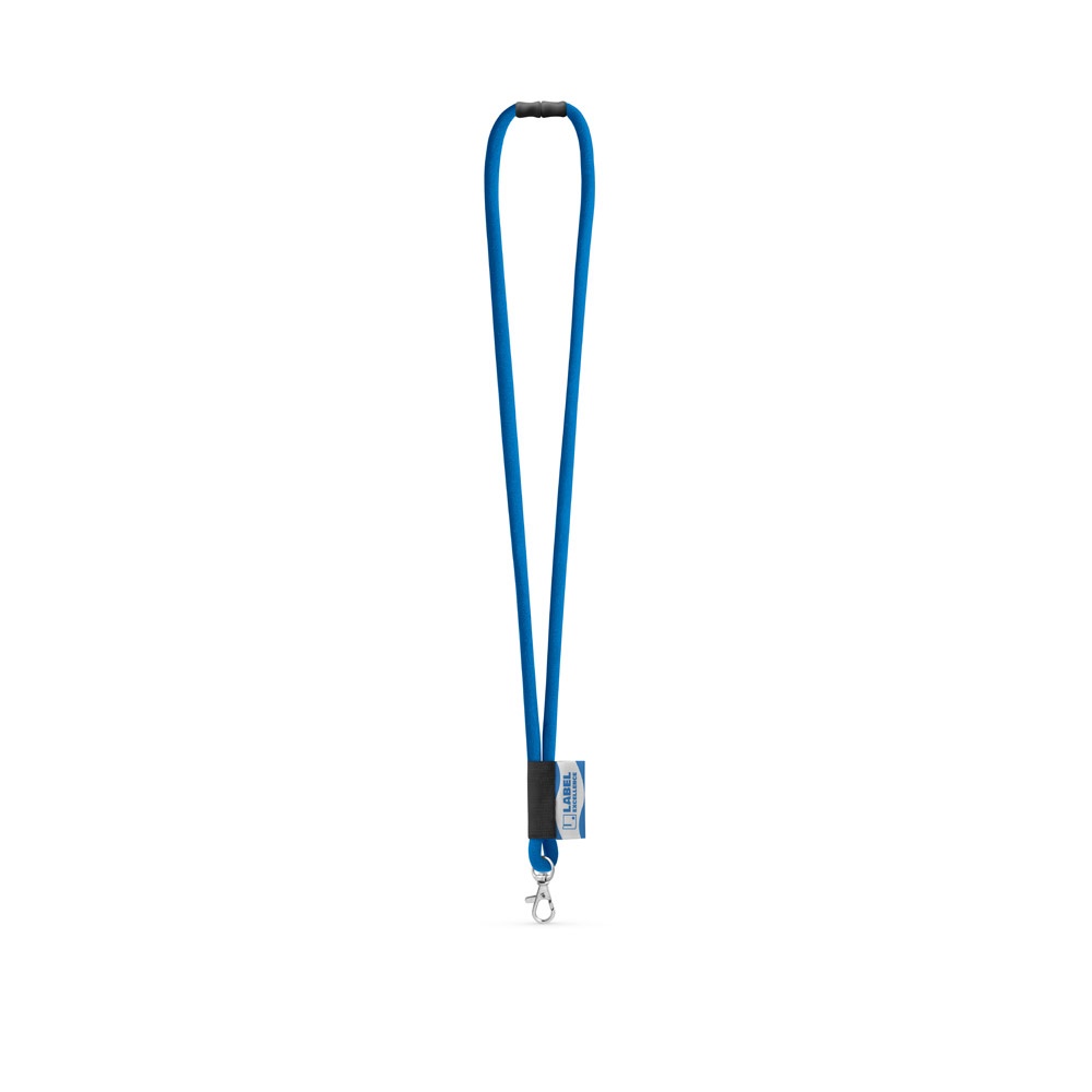 WISBECH. SET Lanyard TUBE Long (Ø 7 mm) con moschettone a leva da 9 mm e chiusura di sicurezza da Ø 7 mm