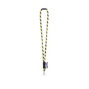 WISBECH. SET Lanyard TUBE Long (Ø 7 mm) con moschettone a leva da 9 mm e chiusura di sicurezza da Ø 7 mm