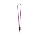 WISBECH. SET Lanyard TUBE Long (Ø 7 mm) con moschettone a leva da 9 mm e chiusura di sicurezza da Ø 7 mm