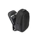 YANGON BPACK. Zaino antifurto, in twill con rivestimento idrorepellente e poliestere riciclato 600D ad alta densità, per laptop da 17.3"