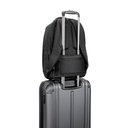 YANGON BPACK. Zaino antifurto, in twill con rivestimento idrorepellente e poliestere riciclato 600D ad alta densità, per laptop da 17.3"