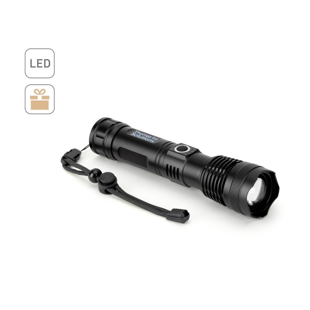 YVIAN. Torcia ricaricabile da 10 W realizzata in alluminio (100% rAL)