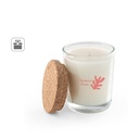 ZEN 80. Candela aromatica in una coppa di vetro con coperchio in sughero 80 g