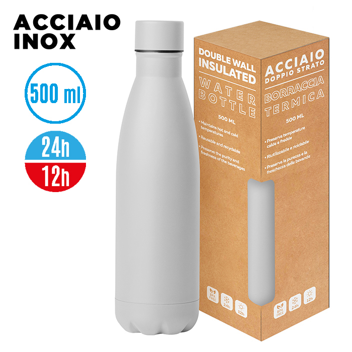 Steel Mat Bottle 500 Flat