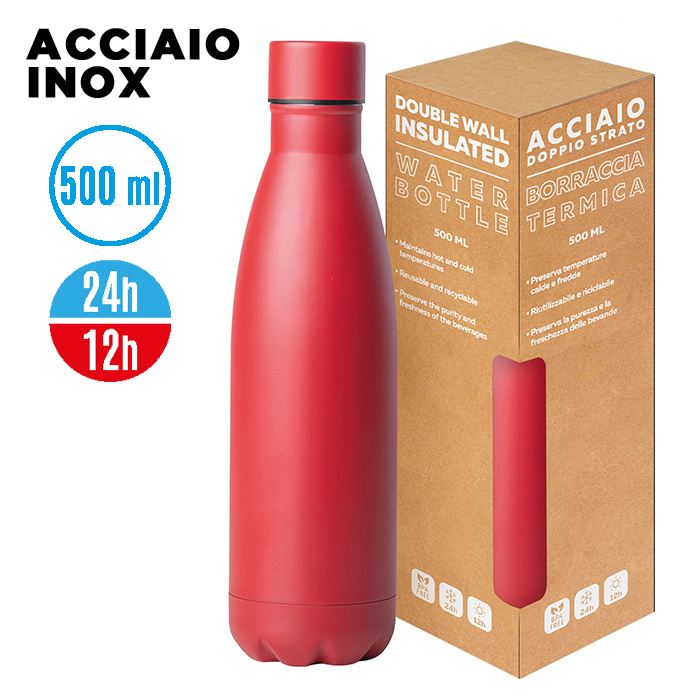 Steel Mat Bottle 500 Flat