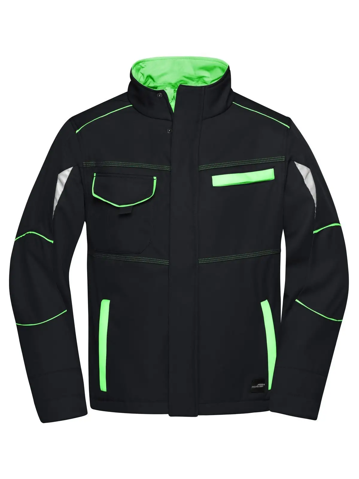 black/lime-green