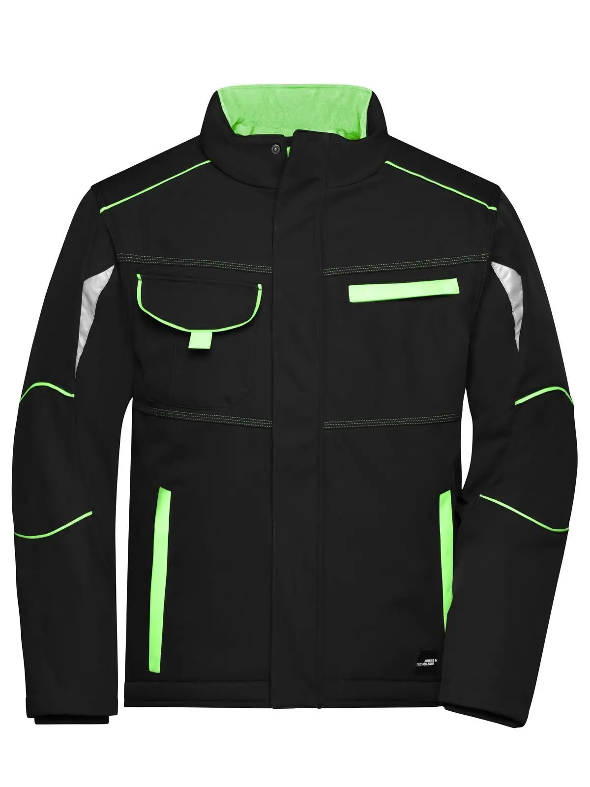 black/lime-green