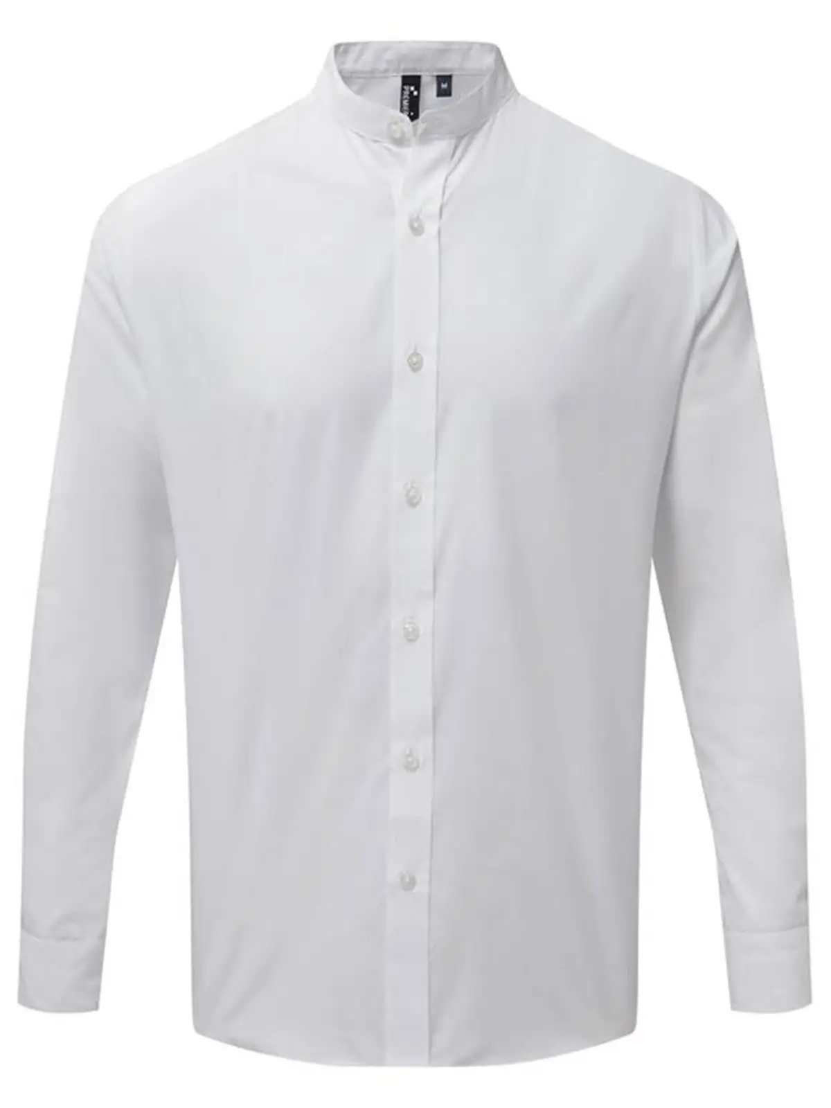 Banded Collar 'Grandad' Long Sleeve Shirt