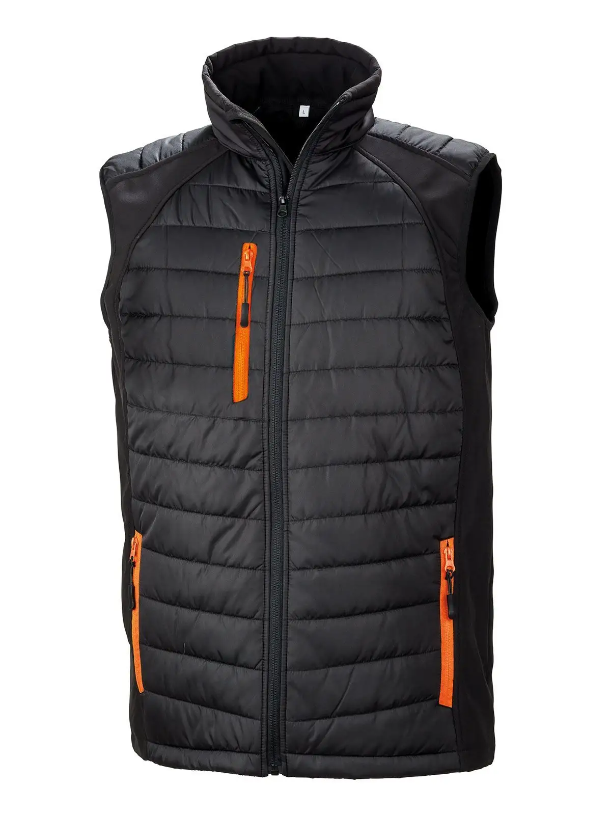 black/orange