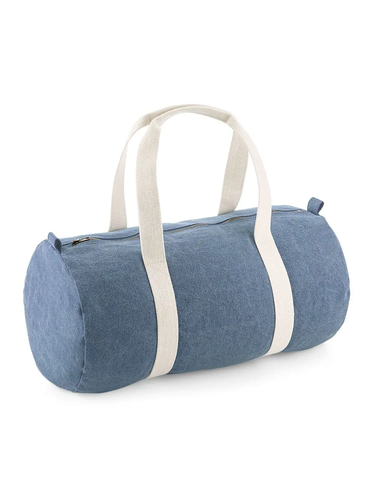 Denim Barrel Bag