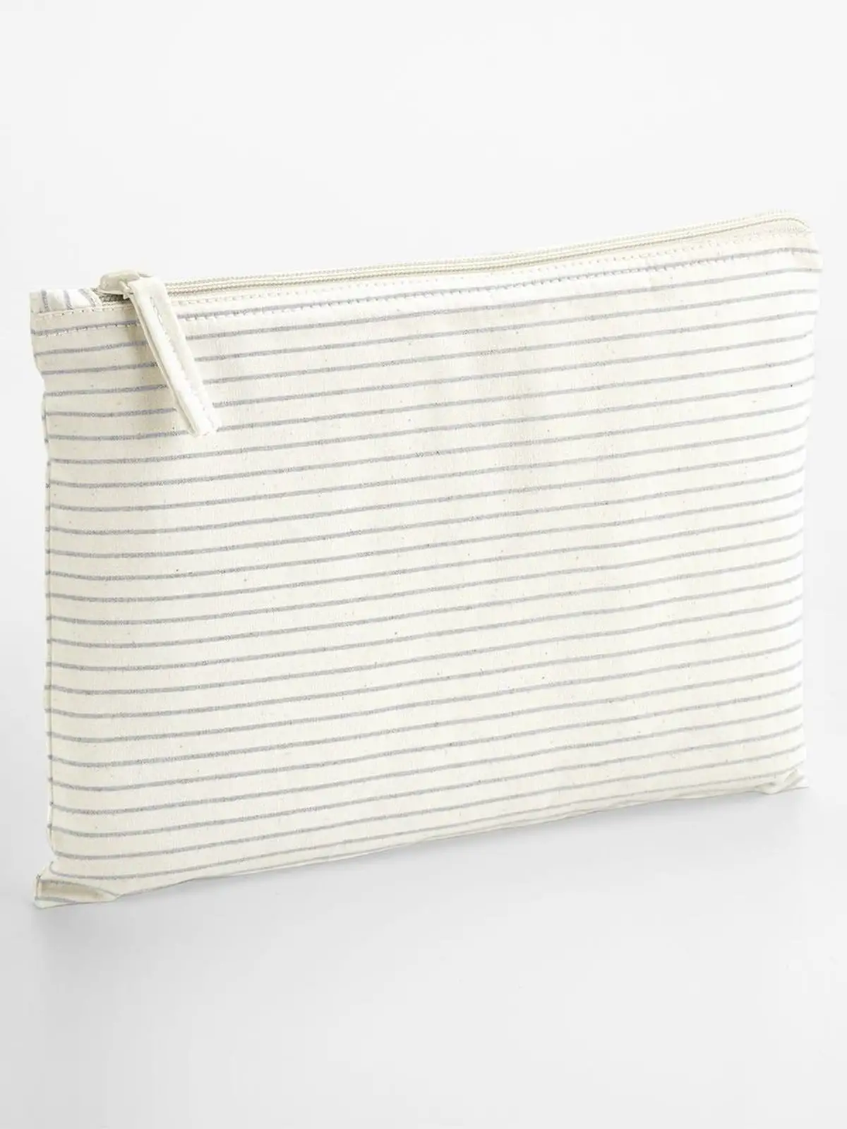 Striped Organic Cotton Accessory Pouch