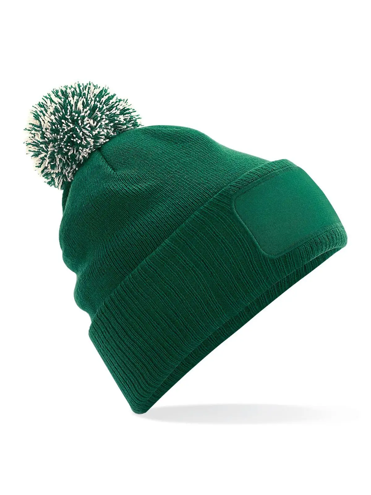 bottle green/off white
