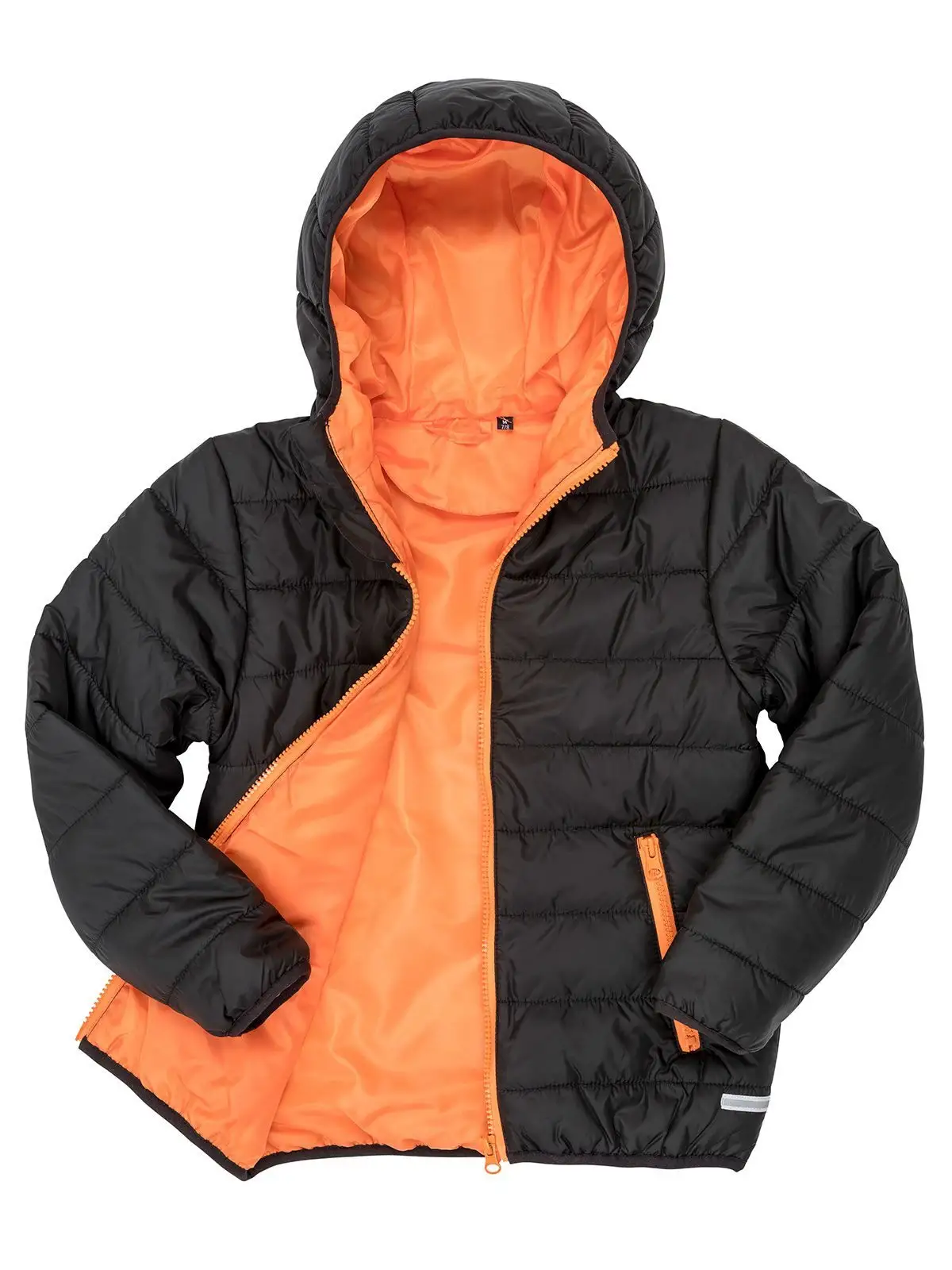 black/orange