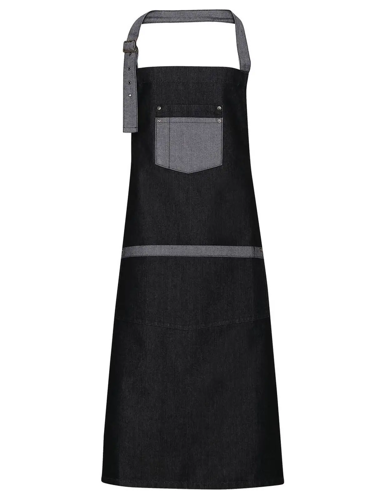 Domain Contrast Denim Bib Apron