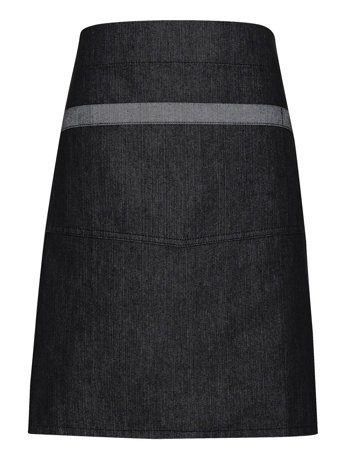 Domain Contrast Denim Waist Apron