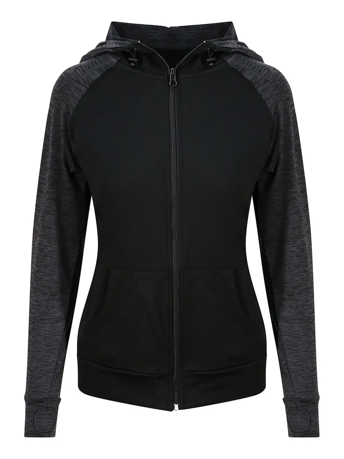 black/black slate melange