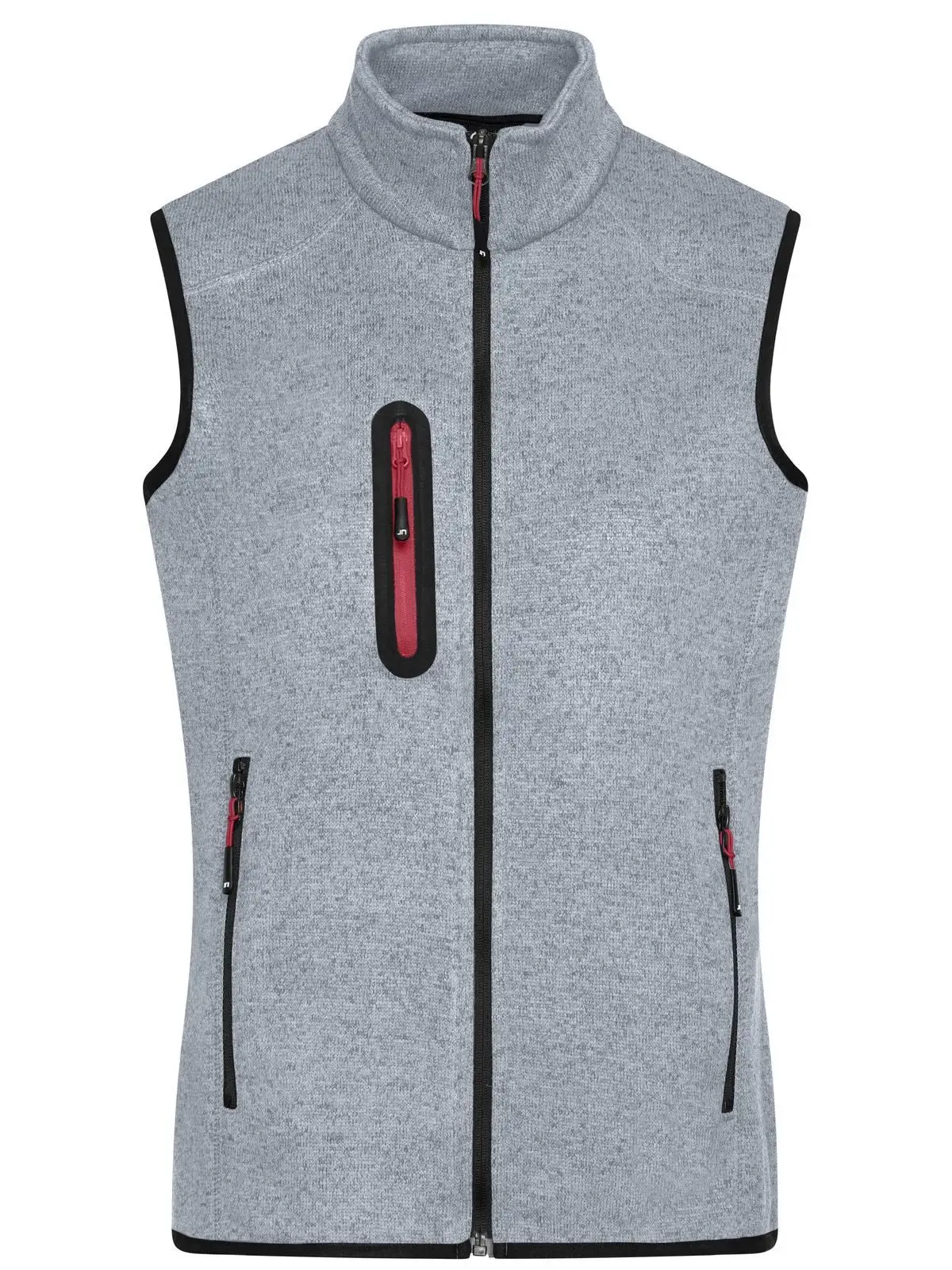 light-grey-melange/red