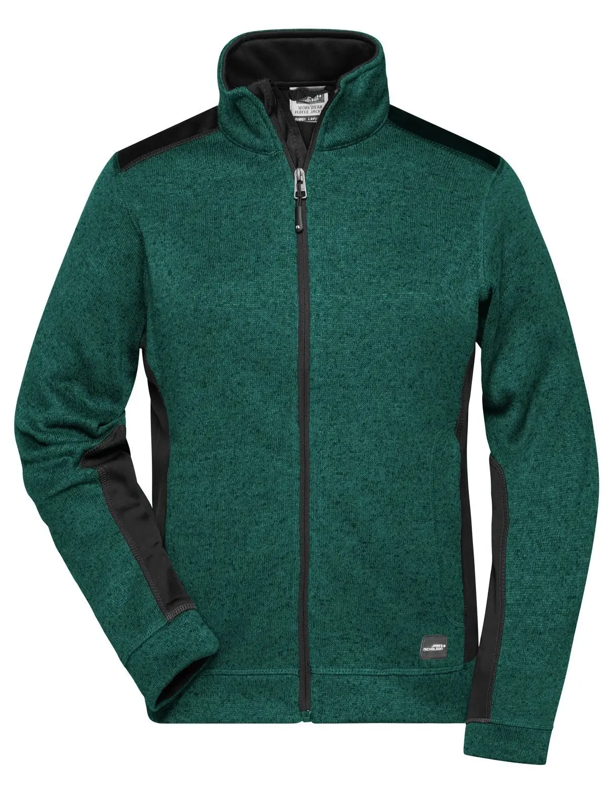 dark-green-melange/black