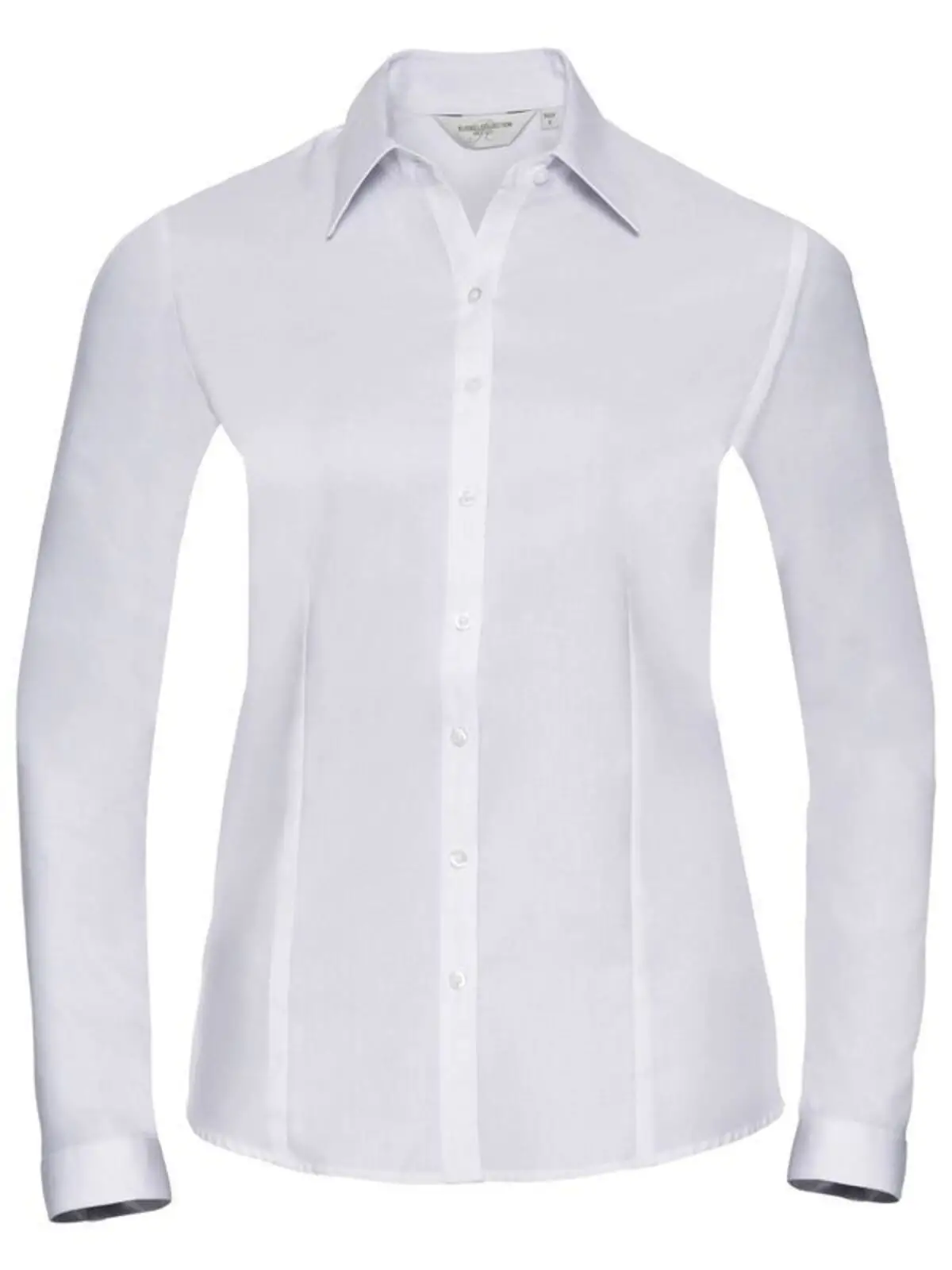 Ladies' Long Sleeve Tailored Herringbone Shirt