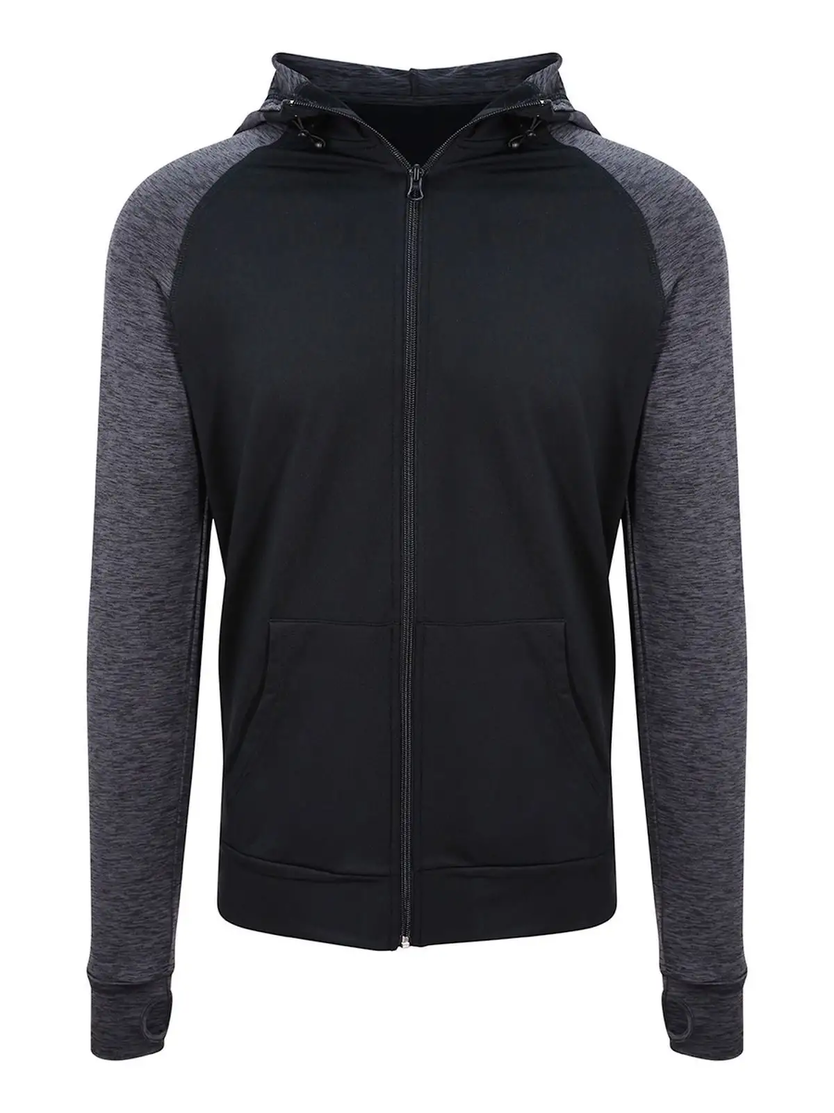 black/black slate melange
