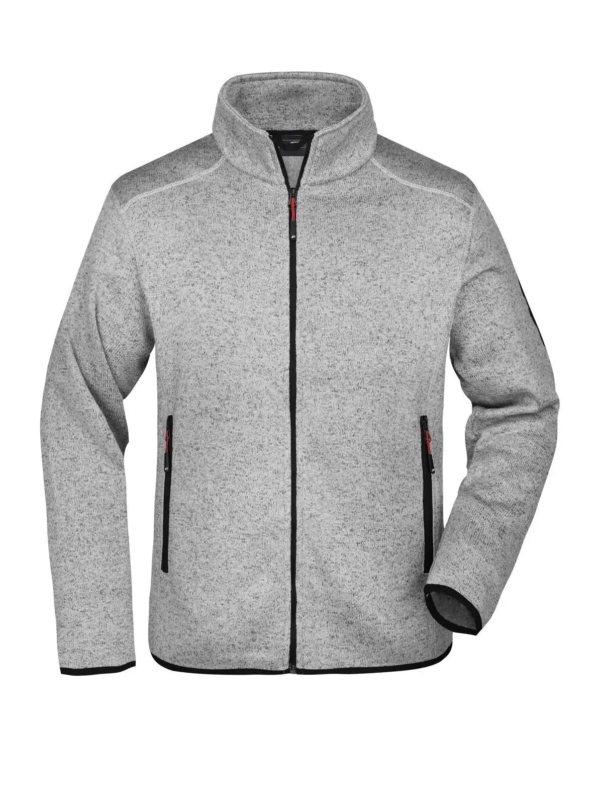light-grey-melange/red