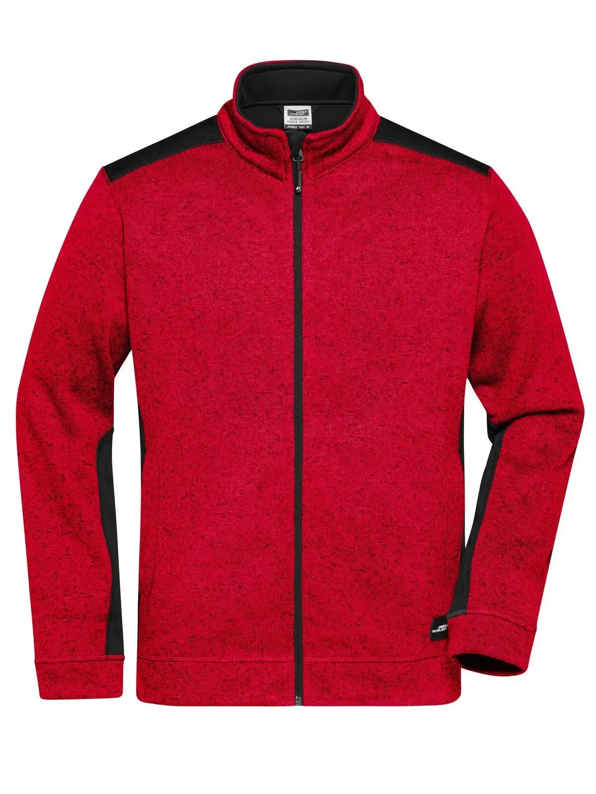 red-melange/black