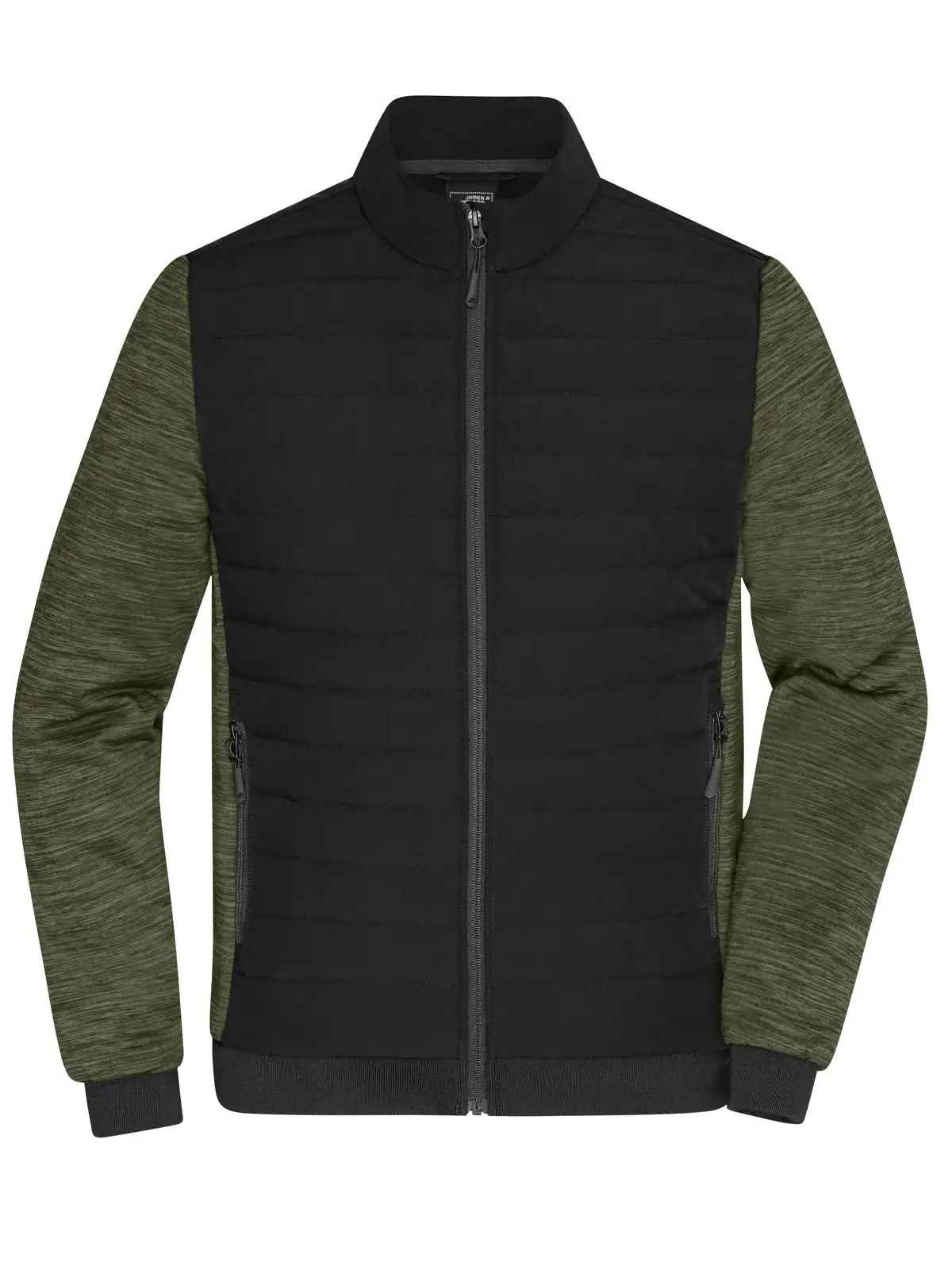 black/olive-melange