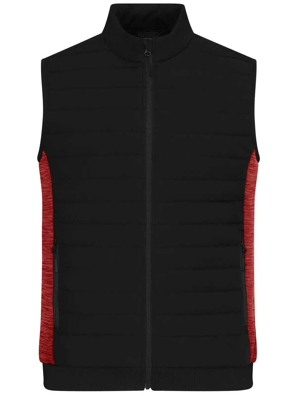 black/red-melange