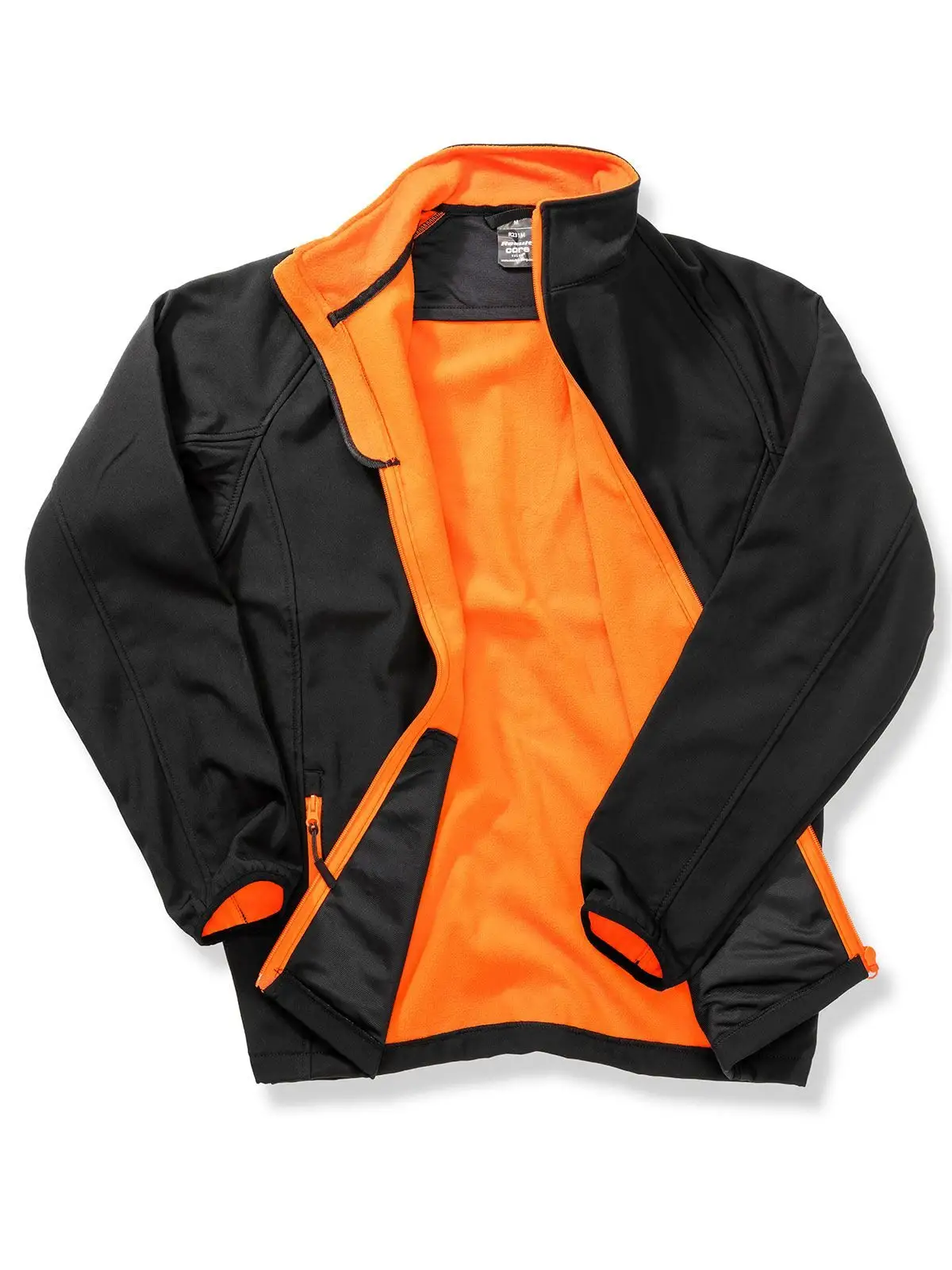 black/orange
