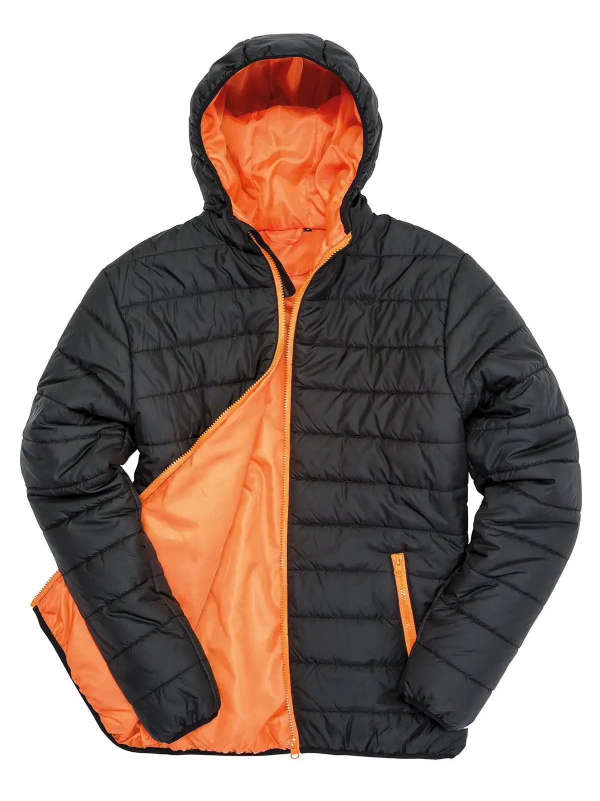 black/orange
