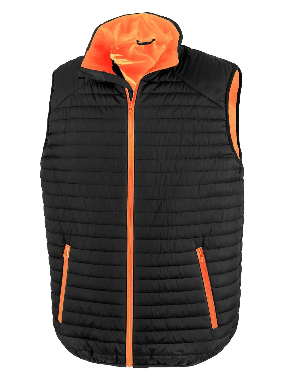 black/orange