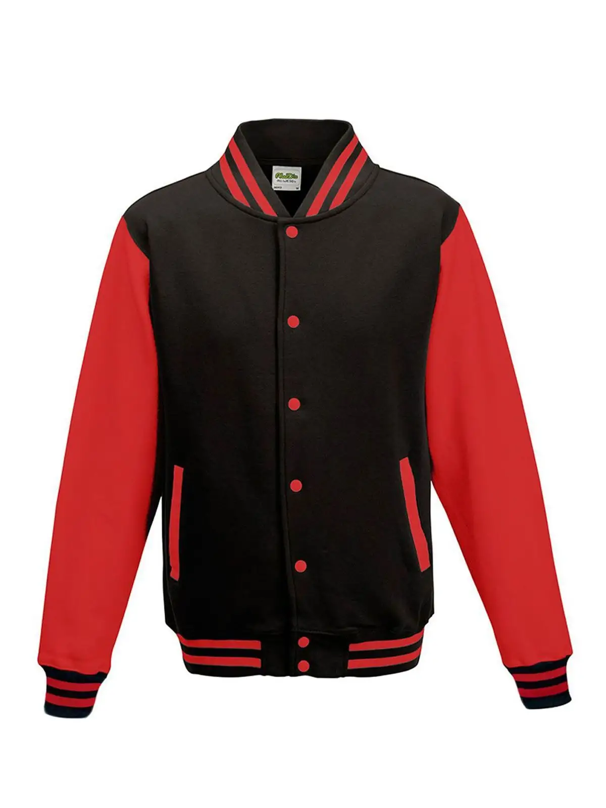 jet black/fire red