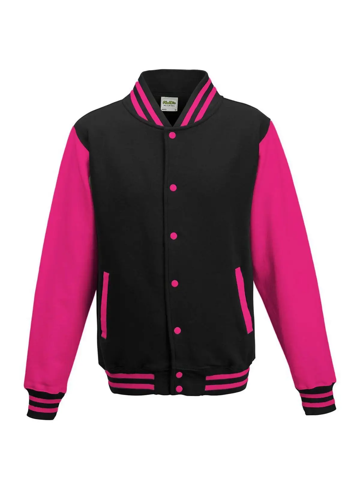 jet black/hot pink