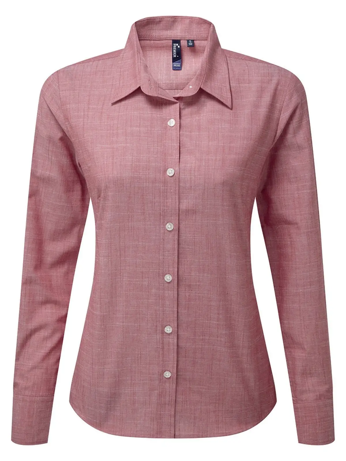 Women's Cotton Slub Chambray Long Sleeve Shirt