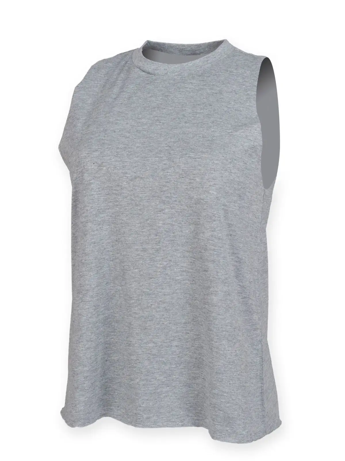 Women's High Neck Slash Armhole Vest