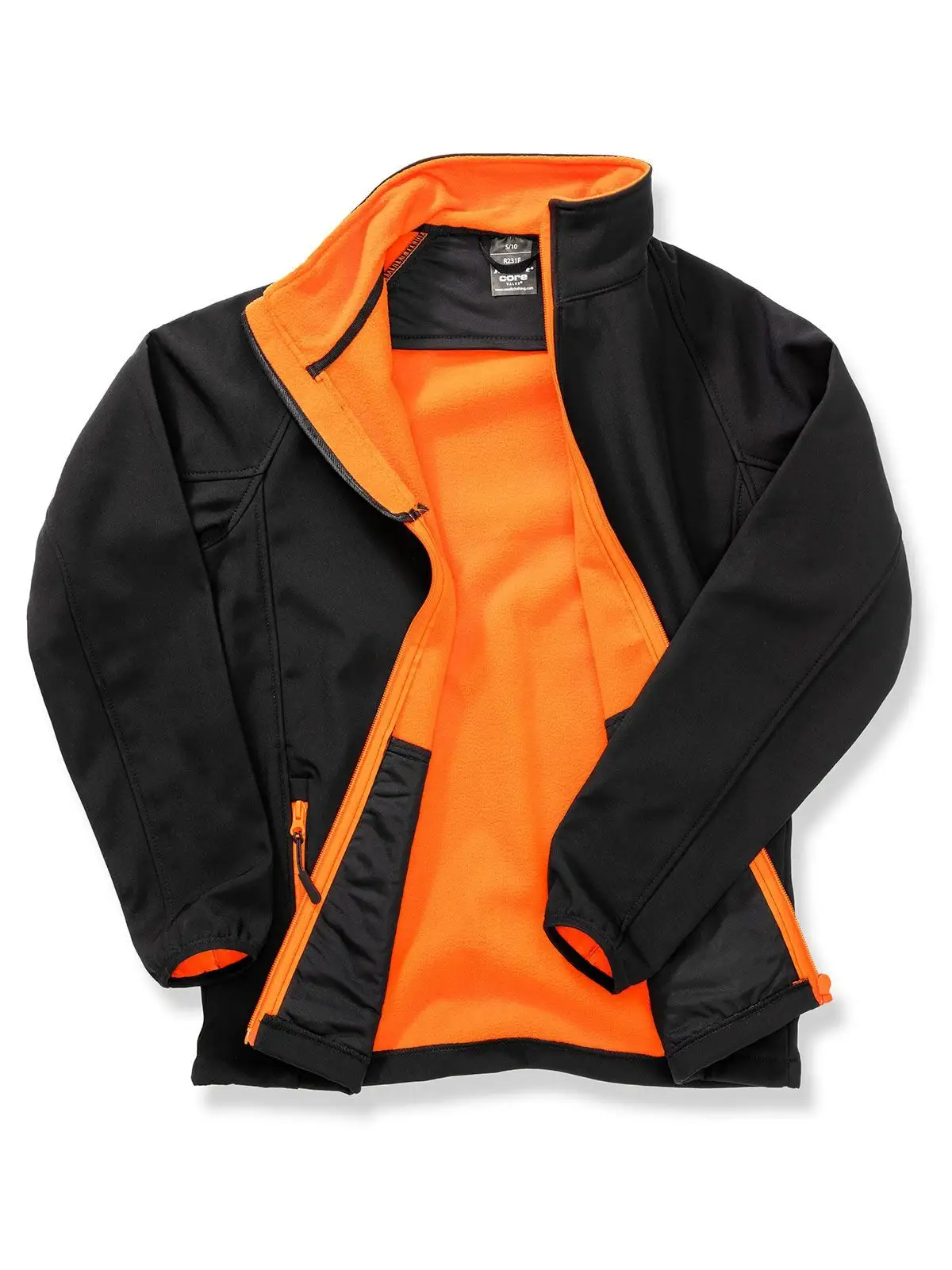 black/orange