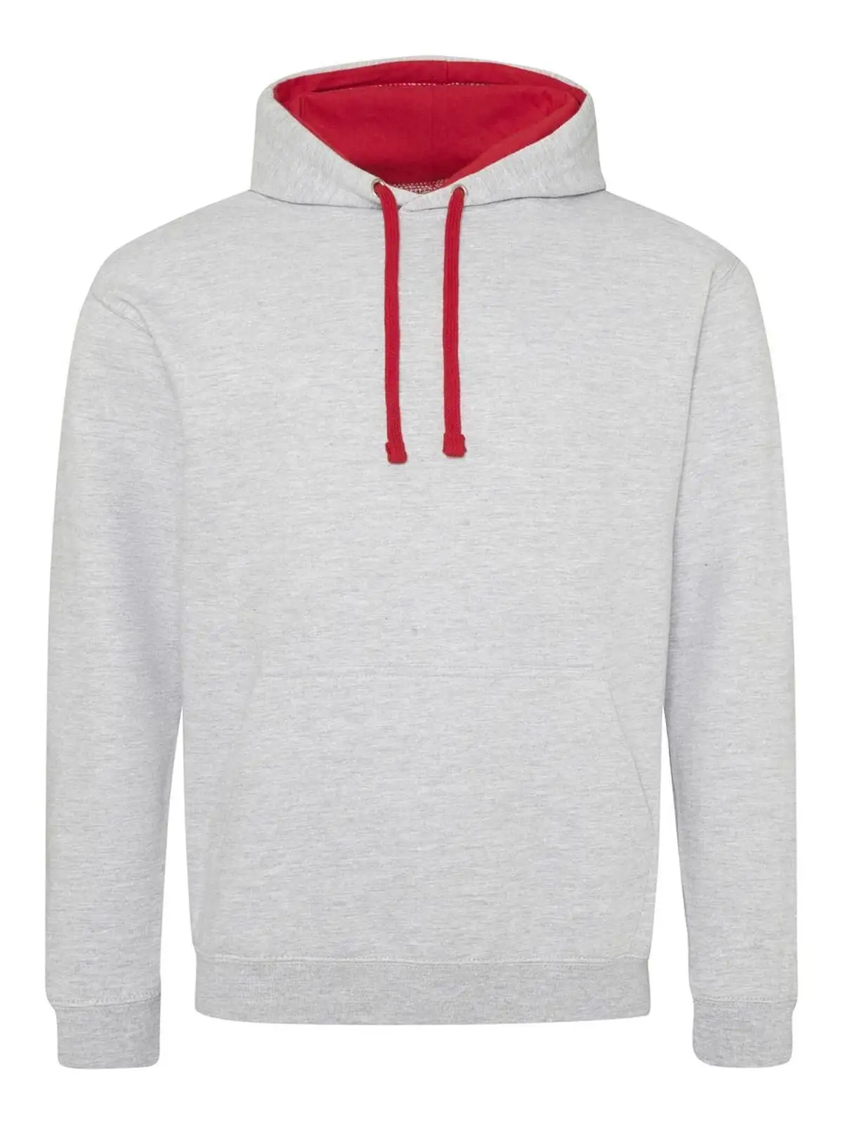 heather grey/fire red