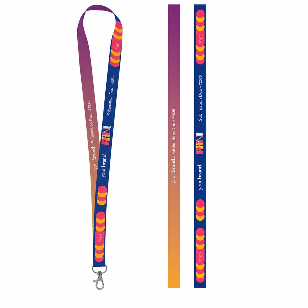 Esempio stampato di Lanyard SUBLIMATION Long II (20 mm) in poliestere