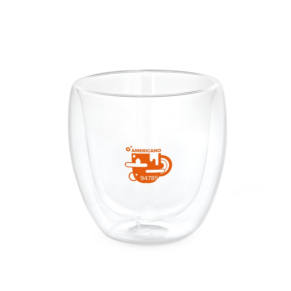 AMERICANO. Bicchiere in vetro borosilicato in vetro 220 mL