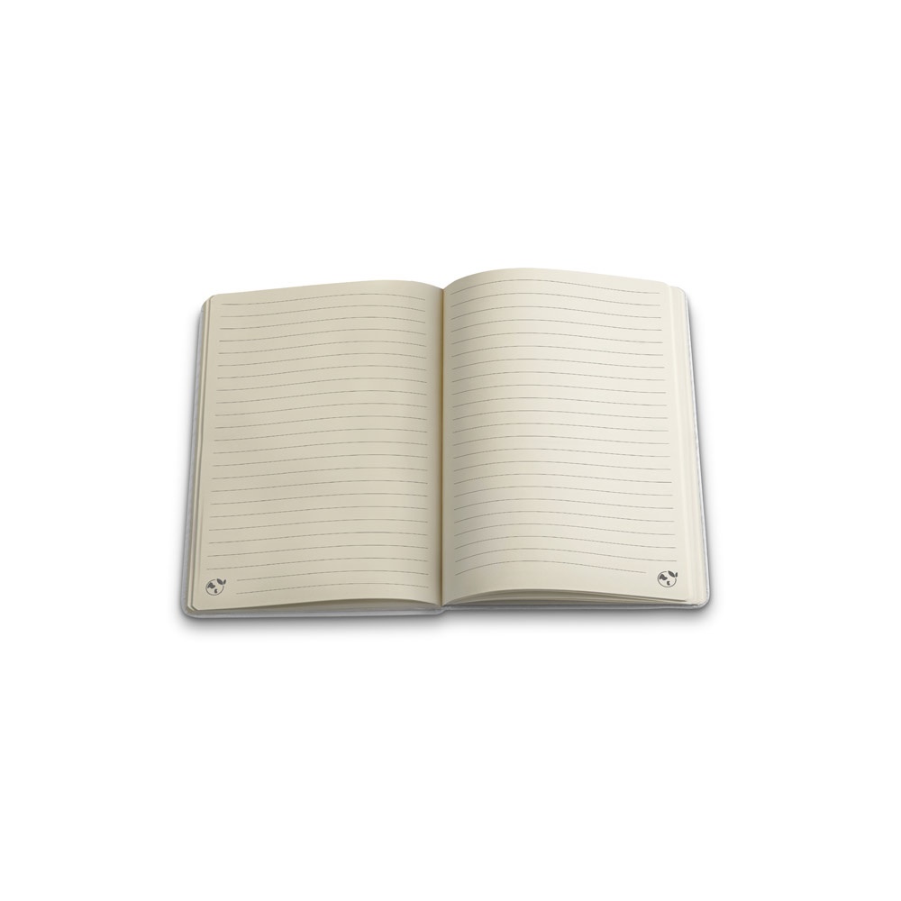ANNE SUB. Quaderno A5 in poliestere riciclato (100% rPET) 300D, ideale per la personalizzazione tramite sublimazione