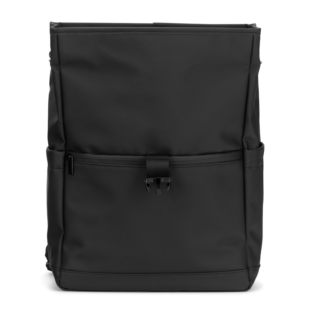 AZORES BAG. Zaino per laptop (16") in PU, con patta che copre tutti gli scomparti