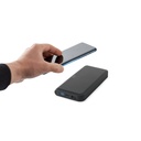 BECKER 10. Power bank da 10'000 mAh in ABS riciclato (100% rABS) con caricatore wireless superveloce da 15W
