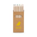 BIRD. Scatola con 6 matite colorate