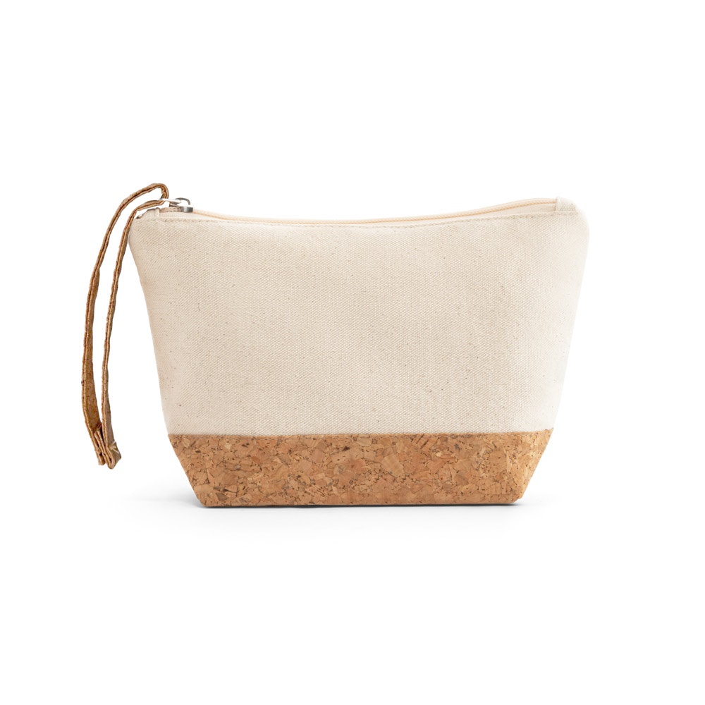 BLANCHETT. Pochette in 100% cotone e sughero