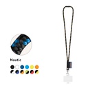 BRIDPORT. SET Lanyard NAUTIC Lungo (Ø 7 mm) con moschettone a grilletto da 9 mm, chiusura di sicurezza da Ø 7 mm e porta badge/tessera rigido da 91 x 68 mm